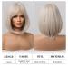 14-Inch Blonde Bob Wigs for Black Women | Short Straight Platinum Synthetic Hair | Glue-Free Hair Replacement - Buy Online on GoSupps.com