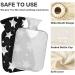 Buy Black Stars Hot Water Bottle with Cover - 2L Large Hot Water Bag for Cramp & Pain Relief - Ideal for International Shipping - Buy Online on GoSupps.com