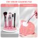 Silicone Cat Shaped Brush Cleaner Pad - 2 in 1 Makeup Brush Cleaning Mat & Drying Holder | Portable Pink Cosmetic Organizer - Buy Online on GoSupps.com