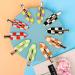 Magicsky 10PCS No Bend Hair Clips - Acrylic Resin Flat Styling Clip for Women - Checkerboard Checker White Black - Buy Online on GoSupps.com