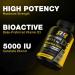 Rep N Roll Vitamin D3 5000 IU (125 mcg) for Immune Health, Strong Bones & Muscles - 120 Veggie Softgels | Gluten-Free, Non-GMO - Buy Online on GoSupps.com