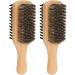 Jiawu Beard Brush - Double-Sided Ergonomic Bristle Brush for Home Salon & Pet Care | Skin-Friendly & Portable - Buy Online on GoSupps.com