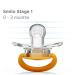 Smilo Orthodontic Pacifier | Aqua Stage 2 | Supports Palate | 3-9 Months | Pack of 3 - Buy Online on GoSupps.com