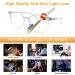 Craebuer Retro Round Blue Light Blocking Glasses for Women Men - Anti-Eyestrain UV Filter Eyewear - Buy Online on GoSupps.com