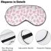 Shop Strawberry & Pink Cow Skin Sleep Mask for Women | Adjustable Eye Shades with Elastic Strap - International Shipping Available - Buy Online on GoSupps.com