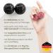 2x Biodegradable DBT Skills Hedgehog Ball - Magnetic Acupressure Massage Ball for Stress Relief & Focus | 32mm Black - Buy Online on GoSupps.com