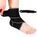 Ankle Brace for Sprained Ankle Ankle Support for Women & Men Adjustable Compression Ankle Wrap for Achilles Tendonitis & Plantar Fasciitis Relief (Grey)