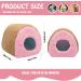 Fadcaer Guinea Pig Bed Small Pet Cave Hideout Warm Soft Rabbit Bed House Winter Fleece Bedding for Small Animal Chinchilla Hedgehog Hamster House Guinea pig for Cotton Nest Pet Supplies (Pink) - Buy Online on GoSupps.com