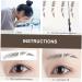 Mipcase 6pcs Eyebrow Stickers Water Proof Stickers Hair Eyebrow Imitation Eyebrow Sticker 6d Bionic Tool 6X1X0.1CM Brown - Buy Online on GoSupps.com