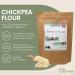 Shipetaukin Chickpea Flour 2 Lbs - Gluten Free Garbanzo Bean Flour for Multi-Purpose Use - Buy Online on GoSupps.com