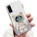 Tivenfezk Nadoli for Samsung Galaxy S20 Fe Treisand B r Astronaut Hidden Stand Shell caricature glitter astronaut stand Soft silicone bling cell phone case.
