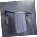 HEMOTON Wall Mounted Hooks Hook Towel Bar Wall Shelf Washcloth Wall Rack Shower Sponge Holder Towel Rack Ledge Take a Bath Black Size 2 - Buy Online on GoSupps.com
