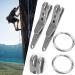 Dilwe Suspension Pocket Clip  2Pcs Outdoor Stainless Steel Belt Clip Mini Suspension Clip with Keychain - Buy Online on GoSupps.com