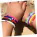 SAFIGLE 1pc Clay Bracelet Heishi Bracelet Friendship Bracelets for Women Polymer Clay Colorful Bracelets for Women Clay Disc Couples Bracelet Hand Rope Lovers Bohemia Red Jewelry 18X0.6cm Red - Buy Online on GoSupps.com