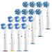 Replacement Brush Heads Compatible with Oral B Braun Electric Toothbrush- 16 Pk of Generic Assorted Brushes for Oralb- 8 Cross & 8 Floss- Fits Oral-b Pro 1000 Vitality Triumph Kids + More!
