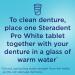 Steradent Pro White Daily Denture Cleaning Tablets Pack 180 Tablets White Tablets - Buy Online on GoSupps.com