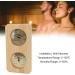 Hygrometer-Thermometer 2 in 1 | Indoor Humidity & Temperature Measurement for Sauna | Wooden Hygrothermograph for Home Sauna - Buy Online on GoSupps.com