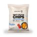 Body & Fit Smart Protein Chips - Protein Snack Soy and Potato Chips 12 Bags (Paprika)