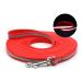 Laroo 10m drag line for dogs reflective robust PVC dog leash with hand loop hook go for a walk at night waterproof drag line training line for small large dogs (10m red) 10m red