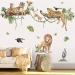 Decalmile Jungle Animals Tree Branch Wall Stickers - Safari Lion Leopard Tiger Wall Decals for Baby Nursery and Kids Room Decor - Buy Online on GoSupps.com