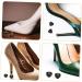 VALICLUD 5 Pairs Heart Shaped High Heel Pads - Replacement Tips & Caps for High Heel Shoes | Durable PVC Pin Heel Repair Accessories - Buy Online on GoSupps.com