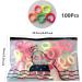 Elastic Band Hair Tie Soft Hair Tie Seamless Hair Tie for Thick Curly Hair Strong Elastic Ponytail Holder for Women Girls 100 Pieces 1 - Buy Online on GoSupps.com