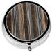 Colorful Stripes Round Pill Box | 3 Compartment Portable Travel Organizer for Vitamins & Medications - Buy Online on GoSupps.com