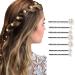 Bartosi Pearls Bobby Pins Hair Clips Hair Barrettes Hairpin Accessories for Women and Girls (Pack of 7)(White)
