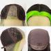 QD-Tizer Black Synthetic Lace Front Wig with Fluorescent Green Highlights - Heat Resistant Fiber, Long Straight Hair, Natural Hairline Middle Part | #FG16 - Buy Online on GoSupps.com