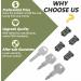 Yakima SKS Lock Cores - Pack of 4 with Keys | Fits All Yakima Accessories | 2-Year Warranty - Buy Online on GoSupps.com