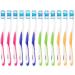 Newgen Medicals 36-Pack Branded Hand Toothbrushes with Tongue Cleaners - Hard 4 Colors | Ideal for Dental Care & Travel - Buy Online on GoSupps.com