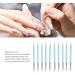 HUSHUI 2 Set Dual Tipped Nail Art Dotting Pen Silicone Head Nail Art Sculpture Polish Carving Pen - Buy Online on GoSupps.com