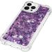 Tivenfezk Nadoli Glitzer Treisand Shell for iPhone 15 Pro Max - Shockproof TPU Bumper Case Quicksand Liquid Transparent Cover Purple - Buy Online on GoSupps.com