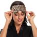 Haskirky Light Blocking Eye Mask - Adjustable Unisex Travel, Yoga, Meditation, Office Deep Sleep - Leopard Print - Buy Online on GoSupps.com