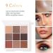 9 Colors Eyeshadow Palette Makeup Palette Eye Shadows Easy Coloring Eyeshadow Makeup Kit Matte Pearlescent Glitter Portable Eye Shadow Powder for Makeup - Buy Online on GoSupps.com