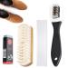 4pcs Suede Brush for Shoes Nubuck Crepe Brushes Multifunctional Brass Nylon Bristle 4-Sided Shoe Cleaner for Clean Suede Nubuck Verlour Easy Stain Removal Cleaning Tools with Eraser and Clean Cloth