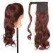 Preference Extensions Ponytail Clip In - 43cm Wavy Dark Chestnut Brown Real Hair Extensions - Buy Online on GoSupps.com