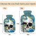 Naanle Ocean Octopus Skull Hot Water Bottle - 1L Transparent Heat Bottle with Cover for Bed Hand & Foot Warmer Pain Relief & Cold Therapy - Buy Online on GoSupps.com