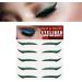 Glitter Eyeliner Stickers for Eyes | 5 Pairs Instant -Adhesive Eyeliner Stencil Glitter Sticker Eyeliner Tool Makeup Eyeliner Stickers Winged Eyeliner Stencil for Eye Makeup Tool Dyeulget Green (Five Pairs) - Buy Online on GoSupps.com