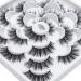 Buy Dysilk 6D Fake Eyelashes - 10 Pairs Reusable Self-Adhesive 15mm False Lashes for Natural Look - Buy Online on GoSupps.com