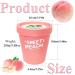 Elitzia Peach Body Scrub - Natural Vegan Sugar Scrub for Exfoliation & Moisturizing Gentle Organic Formula for Hands Feet Body Subtle Peach Fragrance Paraben-Free Skincare ETPHO1 - Buy Online on GoSupps.com