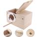 Bird Breeding Nest Wooden Bird Box Bird House Cages Bird Nesting Feeding Station House for Lovebirds Cockatoo Budgie Finch Canary Parrotlets Cockatiel (Small) - Buy Online on GoSupps.com