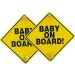 ONEBRAND Baby on Board Car Sign 2 Pack Warning Sticker with Suction Cups - Waterproof & Durable - Buy Online on GoSupps.com