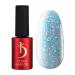 K Professional Base Coat - Cover Base Gel Transparent - Azure Flakes -7ml- UV Nailack - Unterlack - Gel N gel - Gellack - 11cd - Azure Blue Flakes Clear - Azure Flakes