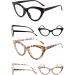 GUD Cat-Eye Reading Glasses for Women - 5 Pairs +4.00 Readers - Stylish Small Size Eyewear - Buy Online on GoSupps.com
