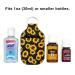 Party Girl Kim 1 oz Hand Sanitizer Holder Keychain - Sunflower Leopard Design - 3 Count Pack - Travel Size, Attach to Purse, Backpack, Diaper Bag - Key Ring & Carabiner Clip - Best for On-the-Go Protection - Buy Online on GoSupps.com