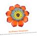 Toddmomy 5 Pcs Sunflower Wall Hanging Ornament Outdoor Metal Wall Art Iron Sunflower Adornment American Style Assorted Colorx5pcs 28.3X28.3X2.5CMx5pcs - Buy Online on GoSupps.com