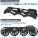 Adult Inline Skates for Street Urban- Black Men 9 /Women 9.5 - Beginner Outdoor Speed Skates - Buy Online on GoSupps.com