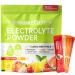 Electrolytes Powder Packets 25 Sticks Hydration Packet Sugar Free Electrolyte Drink Mix 5 Flavors for Rehydration with Minerals Nutrients with Lemon Watermelon Orange Raspberry White Peach