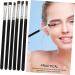 Baluue 18 Pcs Flat Eyebrow Brush Flat Concealer Brush Makeup Tool Cosmetics Tool Black Artificial Fiber - Buy Online on GoSupps.com